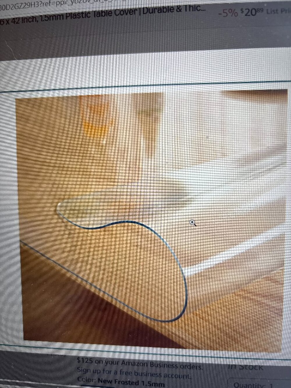 Dining room table or Desk Heavy Duty Plastic Table Protector